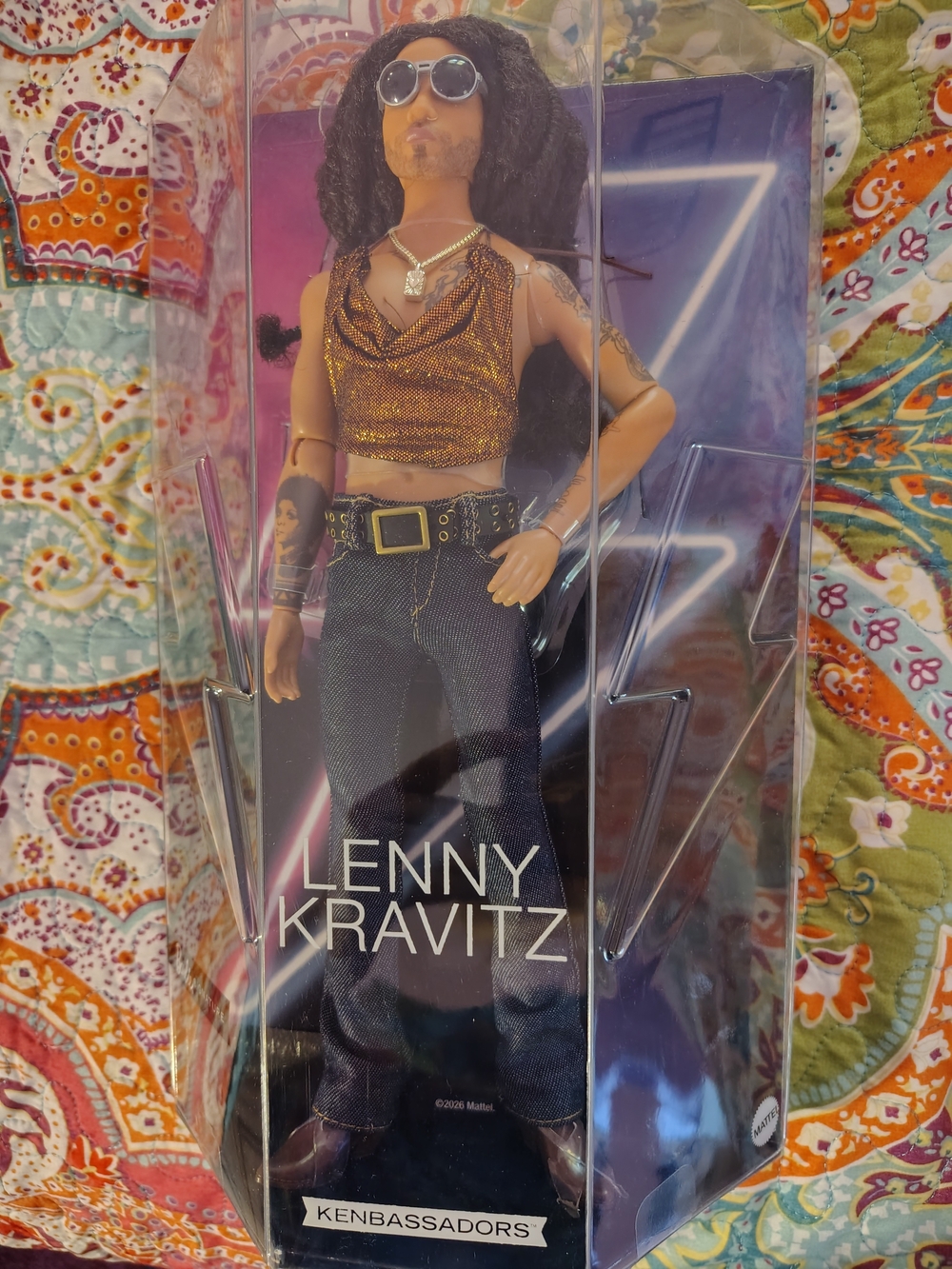 NIB Lenny Kravitz -Mattel Kenbassador Doll